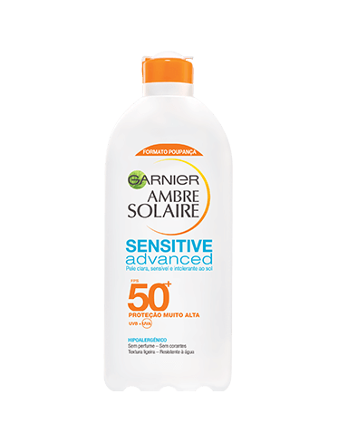 ambre solaire sensitive advanced leite fps 50+